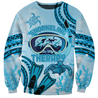 Hawaii Sea Turtle Snorkeling Is My Therapy Sweatshirt