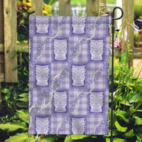 Aloha Hawaii Tiki Palaka Motifs Garden Flag Honohono Lei Purple Elegant Vibes LT14 Garden Flag Purple - Polynesian Pride
