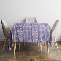 Aloha Hawaii Tiki Palaka Motifs Tablecloth Honohono Lei Purple Elegant Vibes LT14 - Polynesian Pride