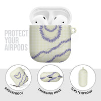 Hawaii Honohono Palaka Motifs AirPods Case Hawaiian Orchid Lei LT14 - Polynesian Pride