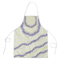 Hawaii Honohono Palaka Motifs Apron Hawaiian Orchid Lei