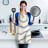 Hawaii Honohono Palaka Motifs Apron Hawaiian Orchid Lei