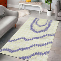 Hawaii Honohono Palaka Motifs Area Rug Hawaiian Orchid Lei