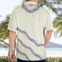 Hawaii Honohono Palaka Motifs Hawaiian Shirt Hawaiian Orchid Lei LT14 - Polynesian Pride
