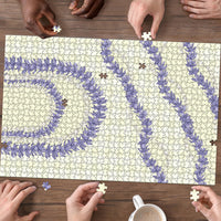 Hawaii Honohono Palaka Motifs Puzzle Hawaiian Orchid Lei