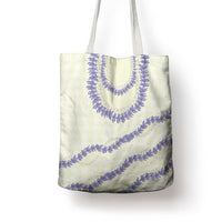 Hawaii Honohono Palaka Motifs Tote Bag Hawaiian Orchid Lei LT14 - Polynesian Pride