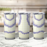 Hawaii Honohono Palaka Motifs Tumbler Cup Hawaiian Orchid Lei LT14 - Polynesian Pride