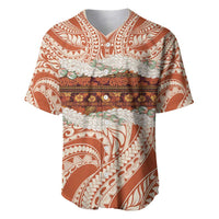 Aloha Hawaii Mikioi Lei Baseball Jersey Beige Tropical Flower Pattern LT14 Beige - Polynesian Pride