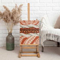 Aloha Hawaii Mikioi Lei Canvas Wall Art Beige Tropical Flower Pattern LT14 - Polynesian Pride