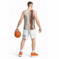 Aloha Hawaii Mikioi Lei Basketball Jersey Cattail Red Tropical Flower Pattern - Polynesian Pride