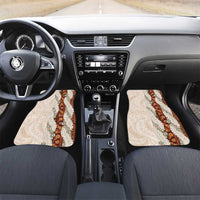 Aloha Hawaii Mikioi Lei Car Mats Cattail Red Tropical Flower Pattern - Polynesian Pride