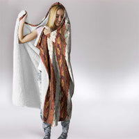 Aloha Hawaii Mikioi Lei Hooded Blanket Cattail Red Tropical Flower Pattern LT14 - Polynesian Pride