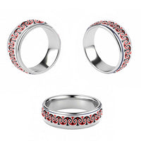 New Zealand Ngutu Kaka Kowhaiwhai Motif Classic Ring - Polynesian Pride