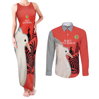 Custom Nouvelle-Caledonie Football Couples Matching Tank Maxi Dress and Long Sleeve Button Shirt Allez Les Cagous Simple Style