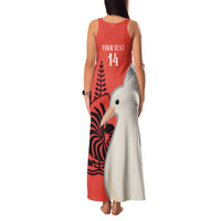 Custom Nouvelle-Caledonie Football Family Matching Tank Maxi Dress and Hawaiian Shirt Allez Les Cagous Simple Style