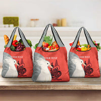 Custom Nouvelle-Caledonie Football Grocery Bag Allez Les Cagous Simple Style