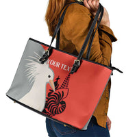 Custom Nouvelle-Caledonie Football Leather Tote Bag Allez Les Cagous Simple Style