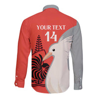 Custom Nouvelle-Caledonie Football Long Sleeve Button Shirt Allez Les Cagous Simple Style