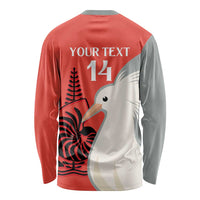 Custom Nouvelle-Caledonie Football Long Sleeve Shirt Allez Les Cagous Simple Style