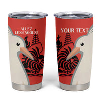 Custom Nouvelle-Caledonie Football Tumbler Cup Allez Les Cagous Simple Style LT14 Red - Polynesian Pride