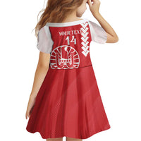 Custom Tahiti Football Family Matching Off Shoulder Short Dress and Hawaiian Shirt Go Toa Aito LT14 - Polynesian Pride
