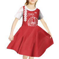 Custom Tahiti Football Kid Short Sleeve Dress Go Toa Aito
