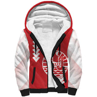 Custom Tahiti Football Sherpa Hoodie Go Toa Aito LT14 Unisex Red - Polynesian Pride