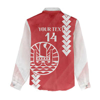 Custom Tahiti Football Women Casual Shirt Go Toa Aito LT14 - Polynesian Pride