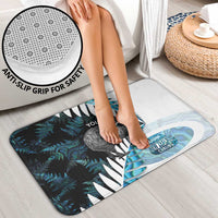 New Zealand Silver Fern Curling Personalised Bathroom Set Aotearoa Kiwi Ponga Paua Shell Version LT14 - Polynesian Pride
