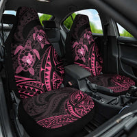 Pink Black Polynesia Floral Sea Turtle Car Seat Cover LT14 One Size Black - Polynesian Pride
