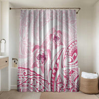 Pink White Polynesia Floral Sea Turtle Bathroom Set - Polynesian Pride