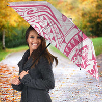 Pink White Polynesia Floral Sea Turtle Umbrella - Polynesian Pride