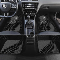 Custom New Zealand Silver Fern Rugby 2025 Car Mats Go Champions Aotearoa Maori Black LT14 Set 4pcs Black - Polynesian Pride