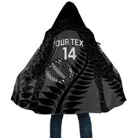 Custom New Zealand Silver Fern Rugby 2025 Cloak Go Champions Aotearoa Maori Black - Polynesian Pride