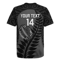 Custom New Zealand Silver Fern Rugby 2025 Rugby Jersey Go Champions Aotearoa Maori Black LT14 - Polynesian Pride