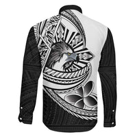 Philippines Eagle Sun Family Matching Short Sleeve Bodycon Dress and Hawaiian Shirt Filipino Agila Polynesian Tattoo Black Color LT14 - Polynesian Pride
