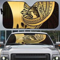 Philippines Eagle Sun Auto Sun Shade Filipino Agila Polynesian Tattoo Gold Color