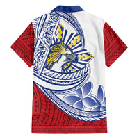 Philippines Eagle Sun Family Matching Off Shoulder Maxi Dress and Hawaiian Shirt Filipino Agila Polynesian Tattoo Flag Color