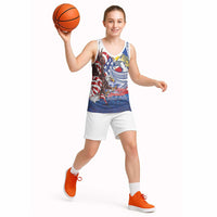 Filipino American History Month Basketball Jersey Philippines Agila USA Eagle Mix Flag LT14 - Polynesian Pride