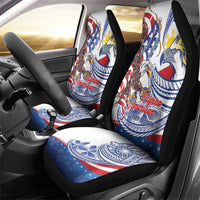 Filipino American History Month Car Seat Cover Philippines Agila USA Eagle Mix Flag LT14 - Polynesian Pride