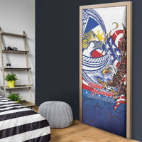 Filipino American History Month Door Cover Philippines Agila USA Eagle Mix Flag LT14 - Polynesian Pride