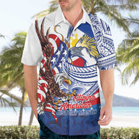 Filipino American History Month Hawaiian Shirt Philippines Agila USA Eagle Mix Flag LT14 - Polynesian Pride