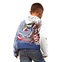 Filipino American History Month Kid Hoodie Philippines Agila USA Eagle Mix Flag LT14 - Polynesian Pride