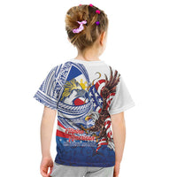 Filipino American History Month Kid T Shirt Philippines Agila USA Eagle Mix Flag