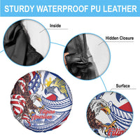 Filipino American History Month Spare Tire Cover Philippines Agila USA Eagle Mix Flag LT14 - Polynesian Pride