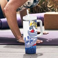 Filipino American History Month Tumbler With Handle Philippines Agila USA Eagle Mix Flag
