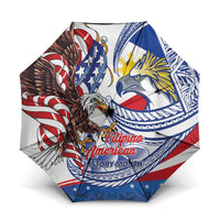Filipino American History Month Umbrella Philippines Agila USA Eagle Mix Flag