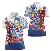 Filipino American History Month Women Polo Shirt Philippines Agila USA Eagle Mix Flag LT14 - Polynesian Pride