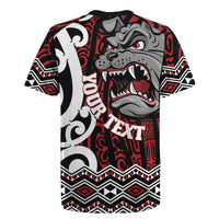 Personalised Aotearoa Bulldog Rugby Jersey New Zealand Maori Taniko Art LT14 - Polynesian Pride