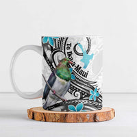 Aotearoa Te Ika-a-Maui Ceramic Mug South Island Kekeru Maori Koru - Polynesian Pride